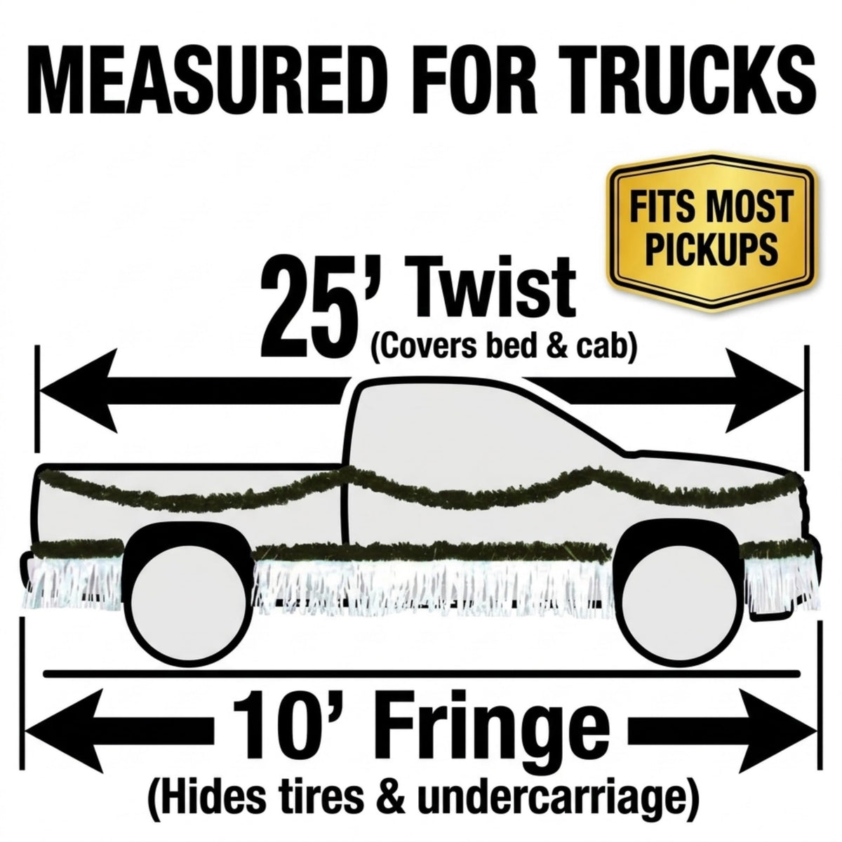 7-Piece Two-Color Vinyl Parade Truck Decorating Kit