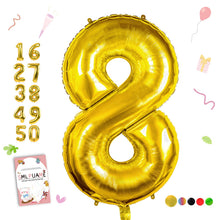 40-Inch Jumbo Foil Number Balloon for Birthday Parties