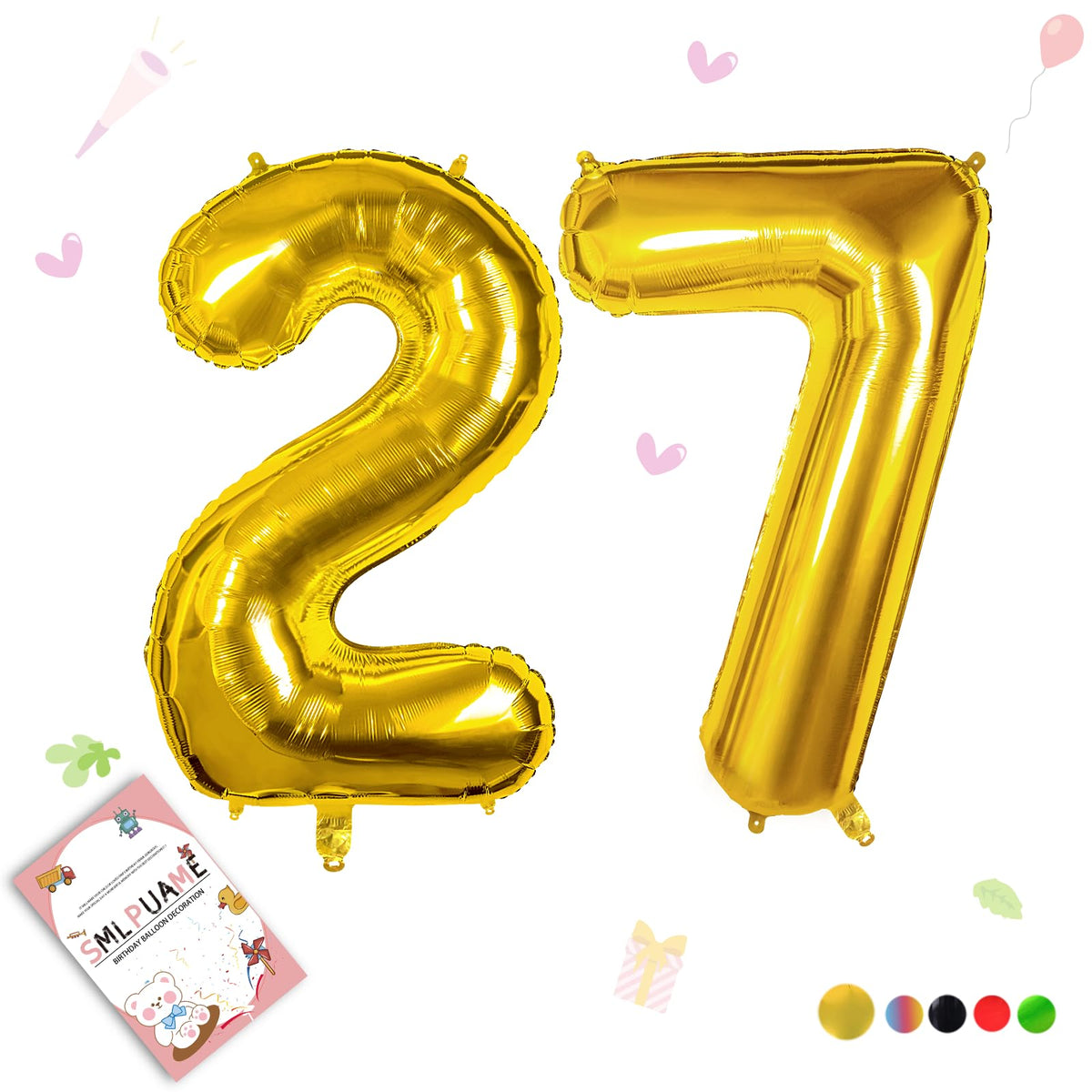 40-Inch Jumbo Foil Number Balloon for Birthday Parties