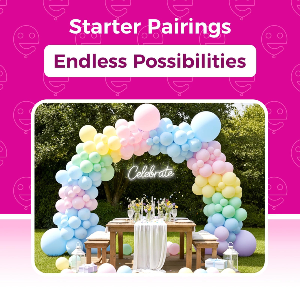 Assorted Latex Balloons for Parties & Event Decorations