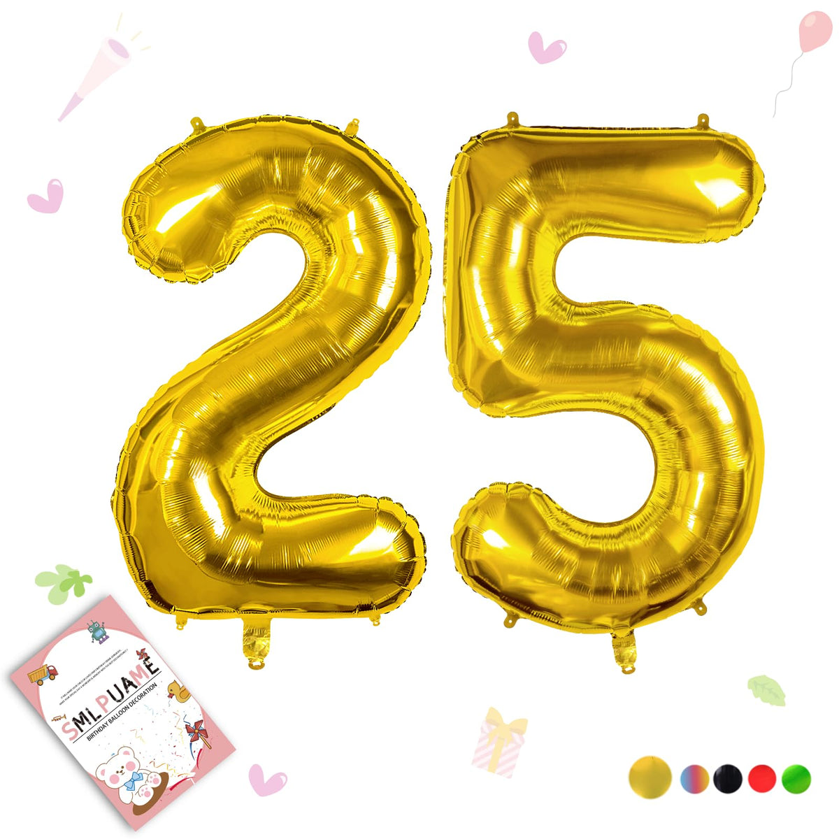 40-Inch Jumbo Foil Number Balloon for Birthday Parties