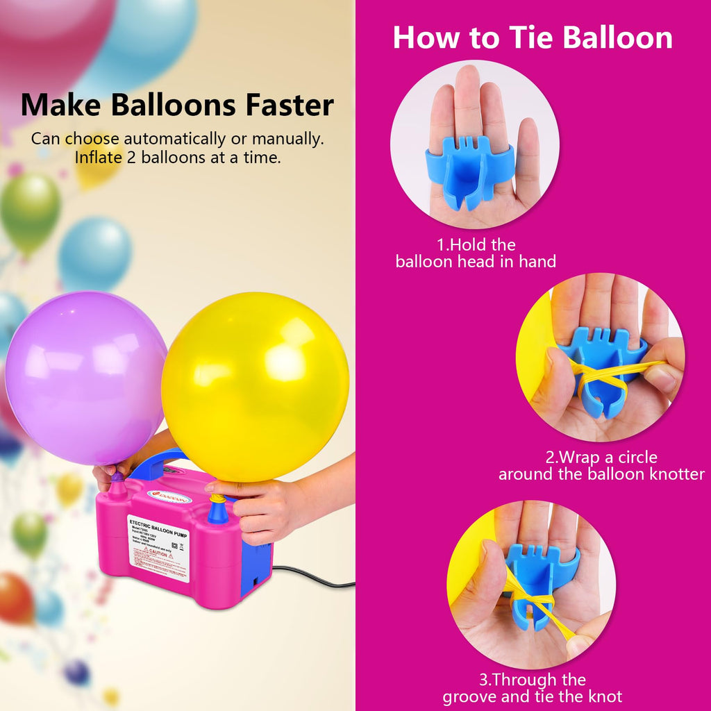 Portable Electric Balloon Pump for Party Decorations