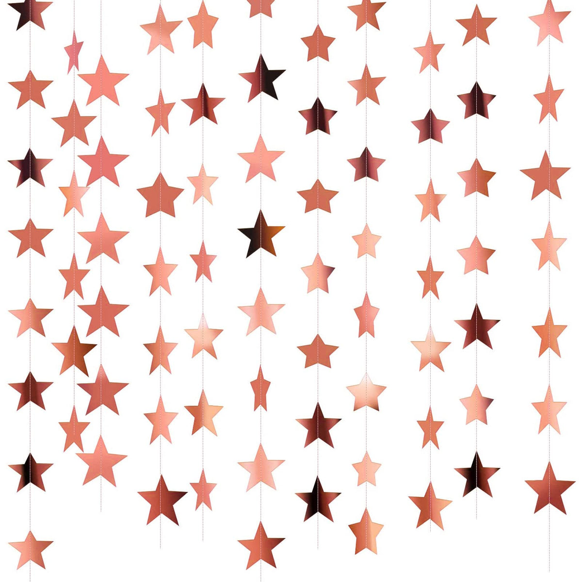 130-Foot Star Garland Banner for Parties & Event Decor