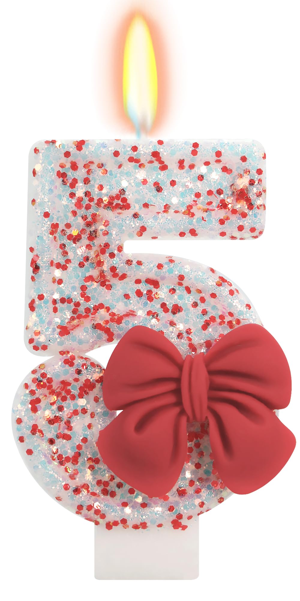 Bow-Shaped Birthday Candle for Cakes & Party Decor