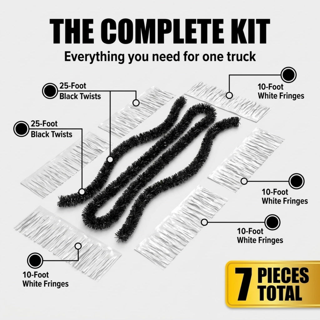 7-Piece Two-Color Vinyl Parade Truck Decorating Kit