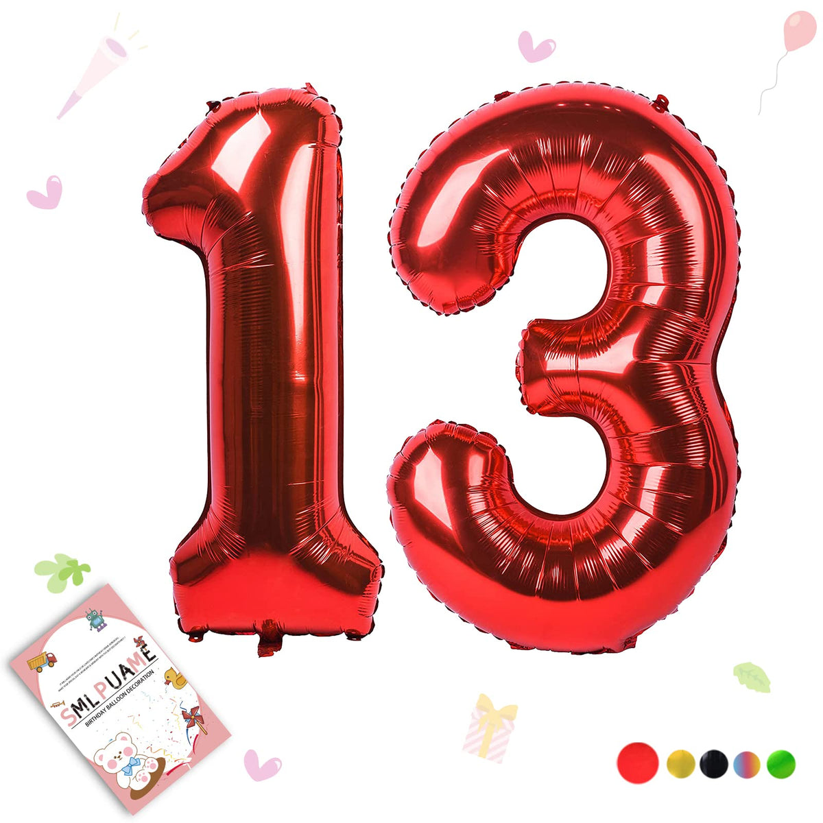 40-Inch Jumbo Foil Number Balloon for Birthday Parties