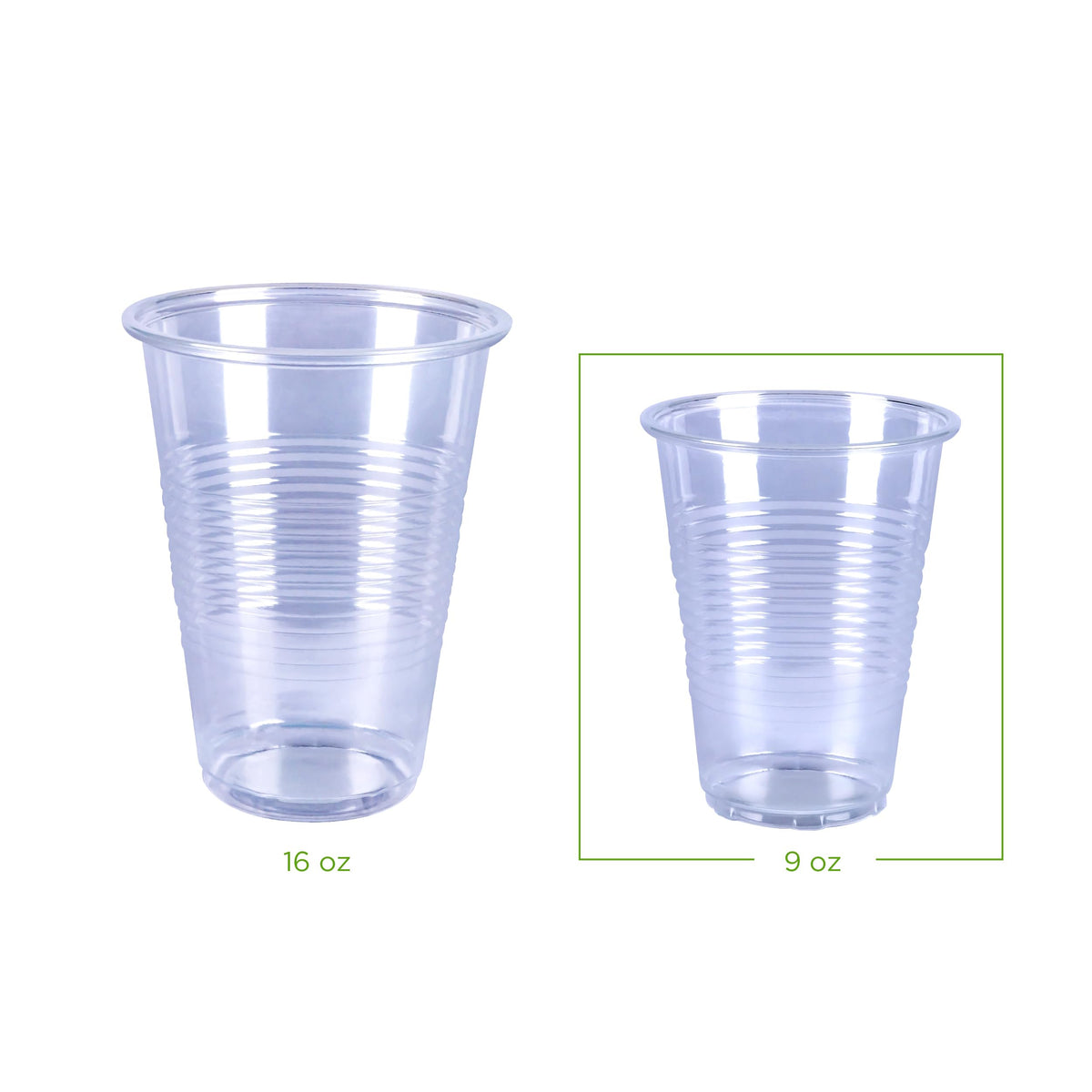 Amazon Basics Disposable Clear Plastic Cups
