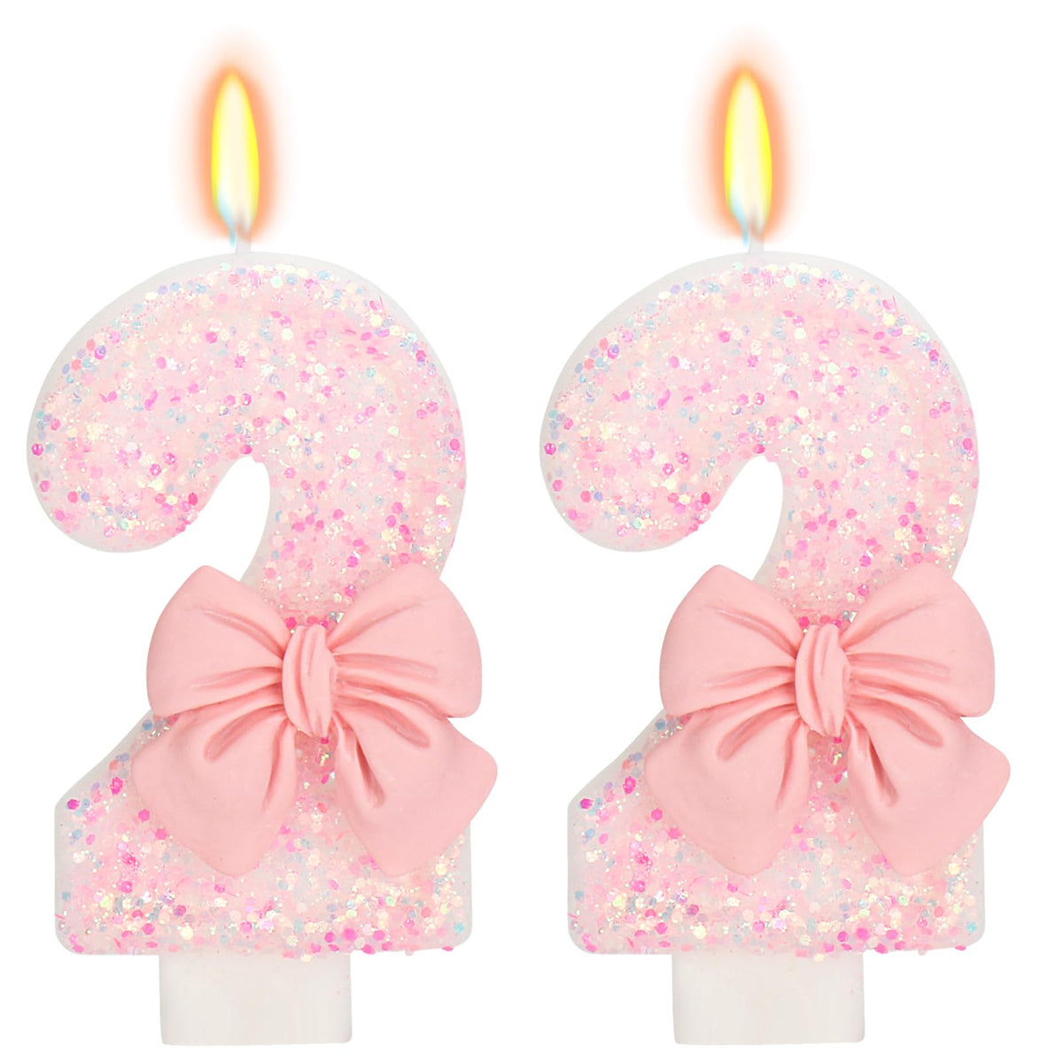Bow-Shaped Birthday Candle for Cakes & Party Decor