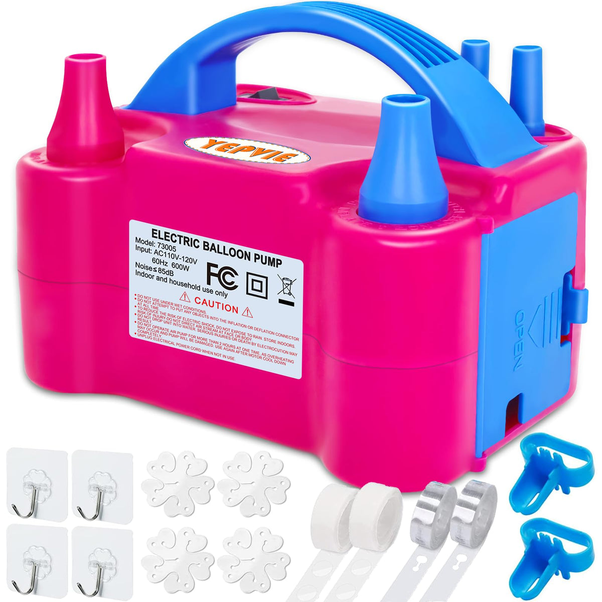Portable Electric Balloon Pump with 14-Piece Arch Kit