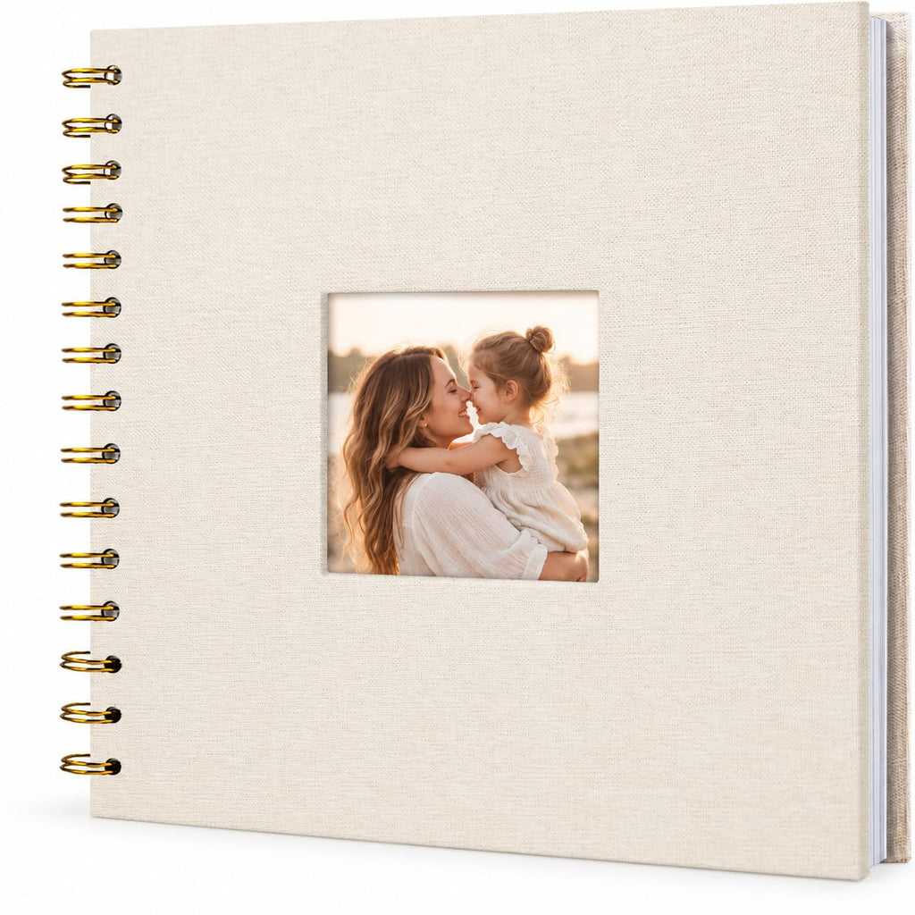 Linen Scrapbook Photo Album for Weddings & Memories