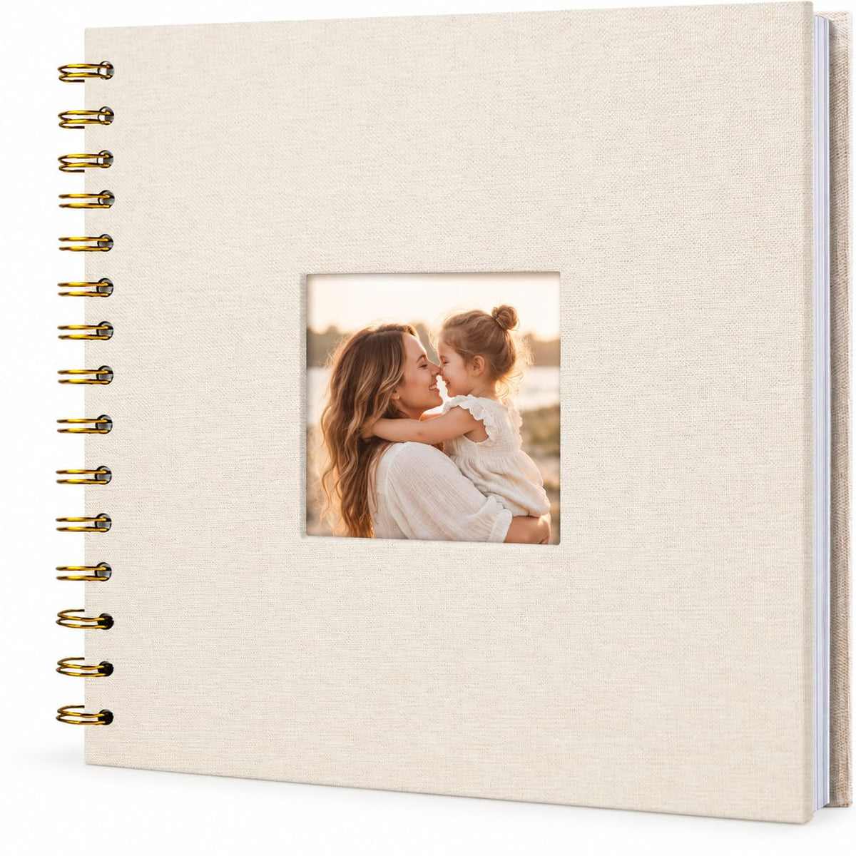 Linen Scrapbook Photo Album for Weddings & Memories
