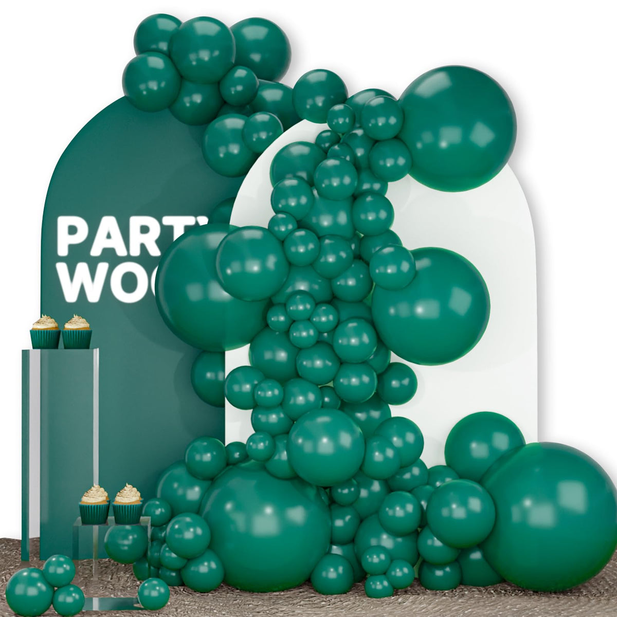 140-Piece Mixed-Size Balloon Pack for Party Decorations