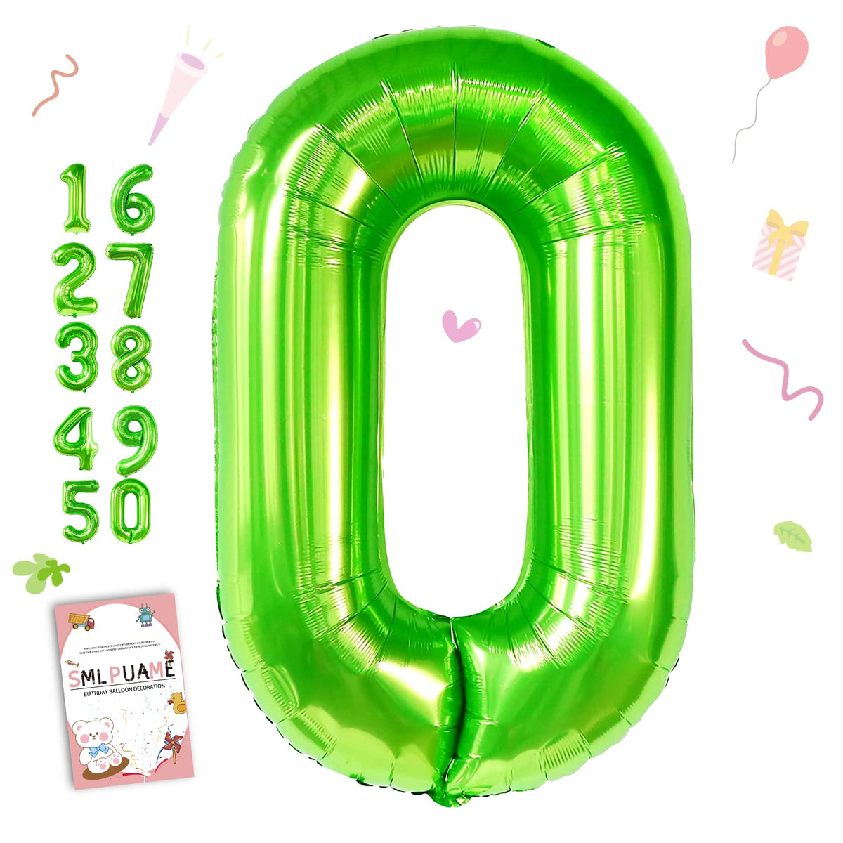 40-Inch Jumbo Foil Number Balloon for Birthday Parties