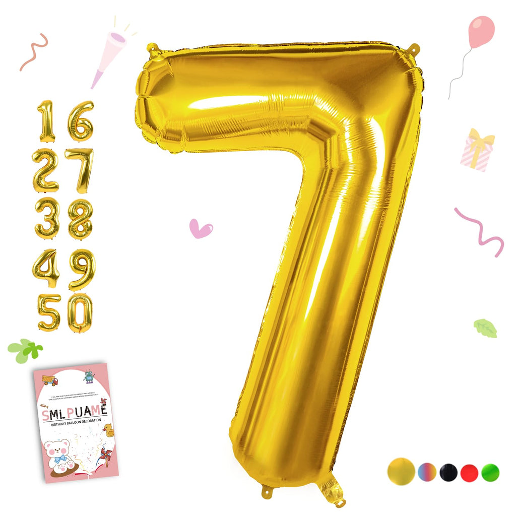 40-Inch Jumbo Foil Number Balloon for Birthday Parties