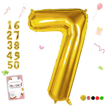 40-Inch Jumbo Foil Number Balloon for Birthday Parties