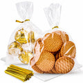 Clear Cellophane Treat Bags with Twist Ties for Party Favors