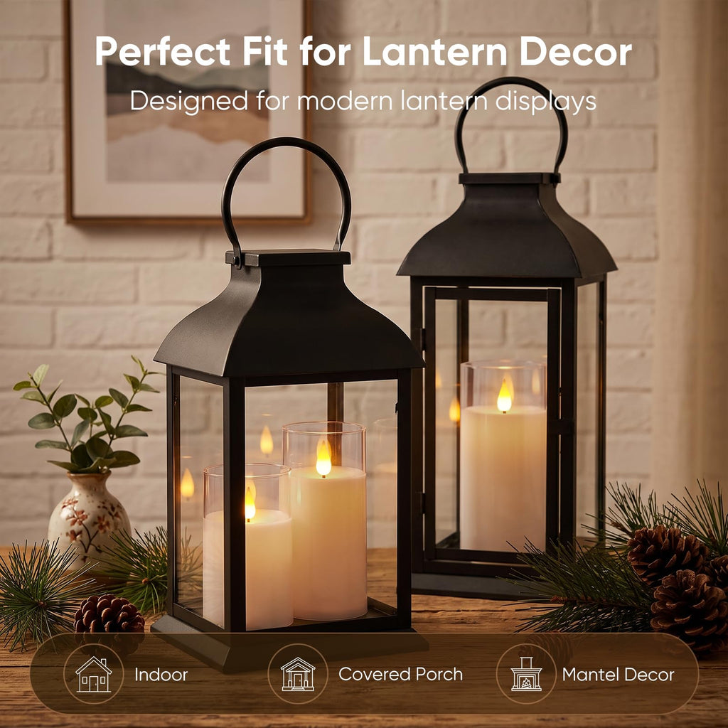 Homemory Acrylic Flameless Candle Set for Party Decor