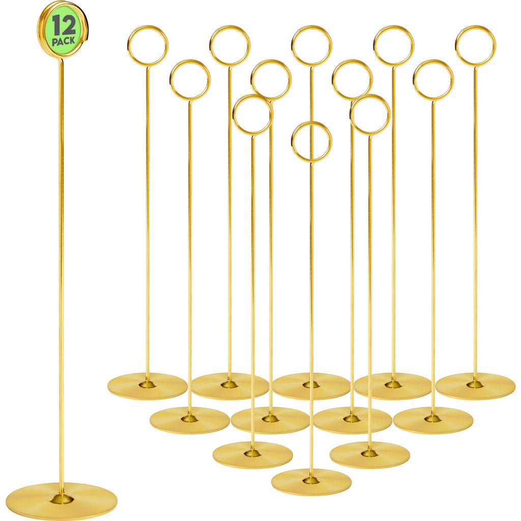 Gold Table Number Holder Stands for Weddings & Events