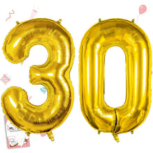 40-Inch Jumbo Foil Number Balloon for Birthday Parties