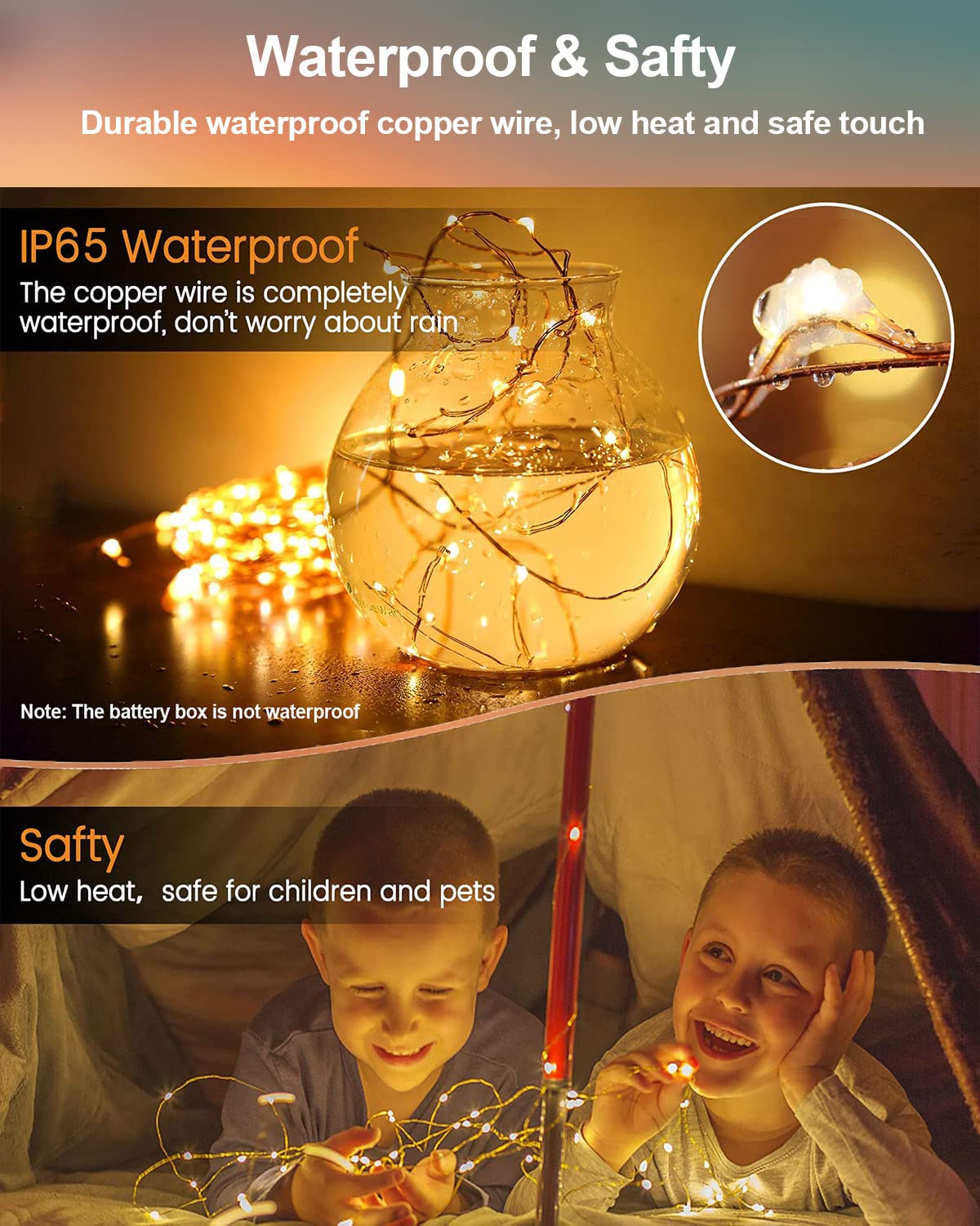 20-Pack Battery-Operated Mini Fairy String Lights for Events