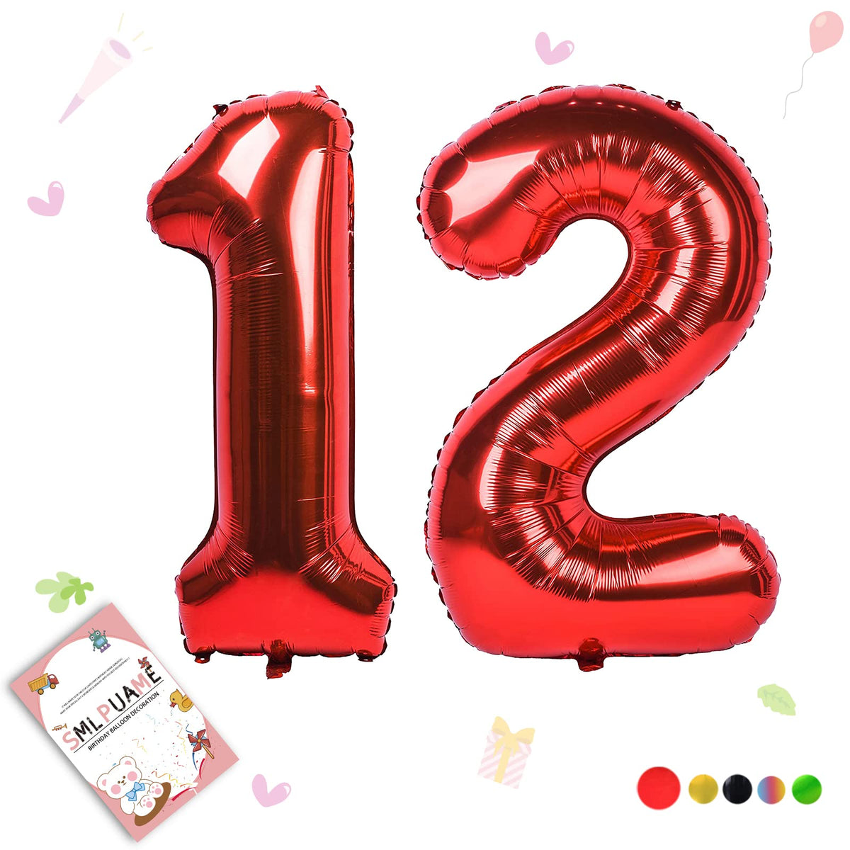 40-Inch Jumbo Foil Number Balloon for Birthday Parties