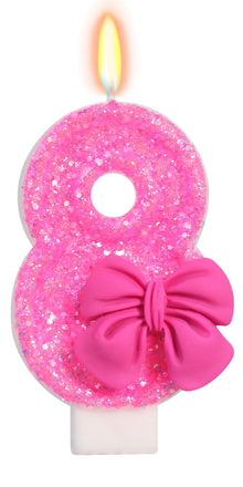Bow-Shaped Birthday Candle for Cakes & Party Decor