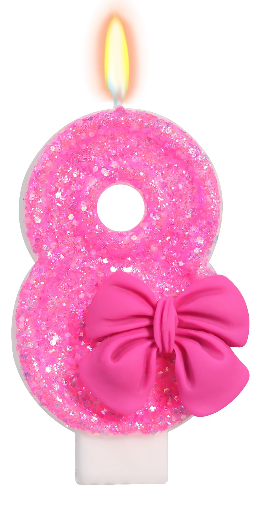 Bow-Shaped Birthday Candle for Cakes & Party Decor