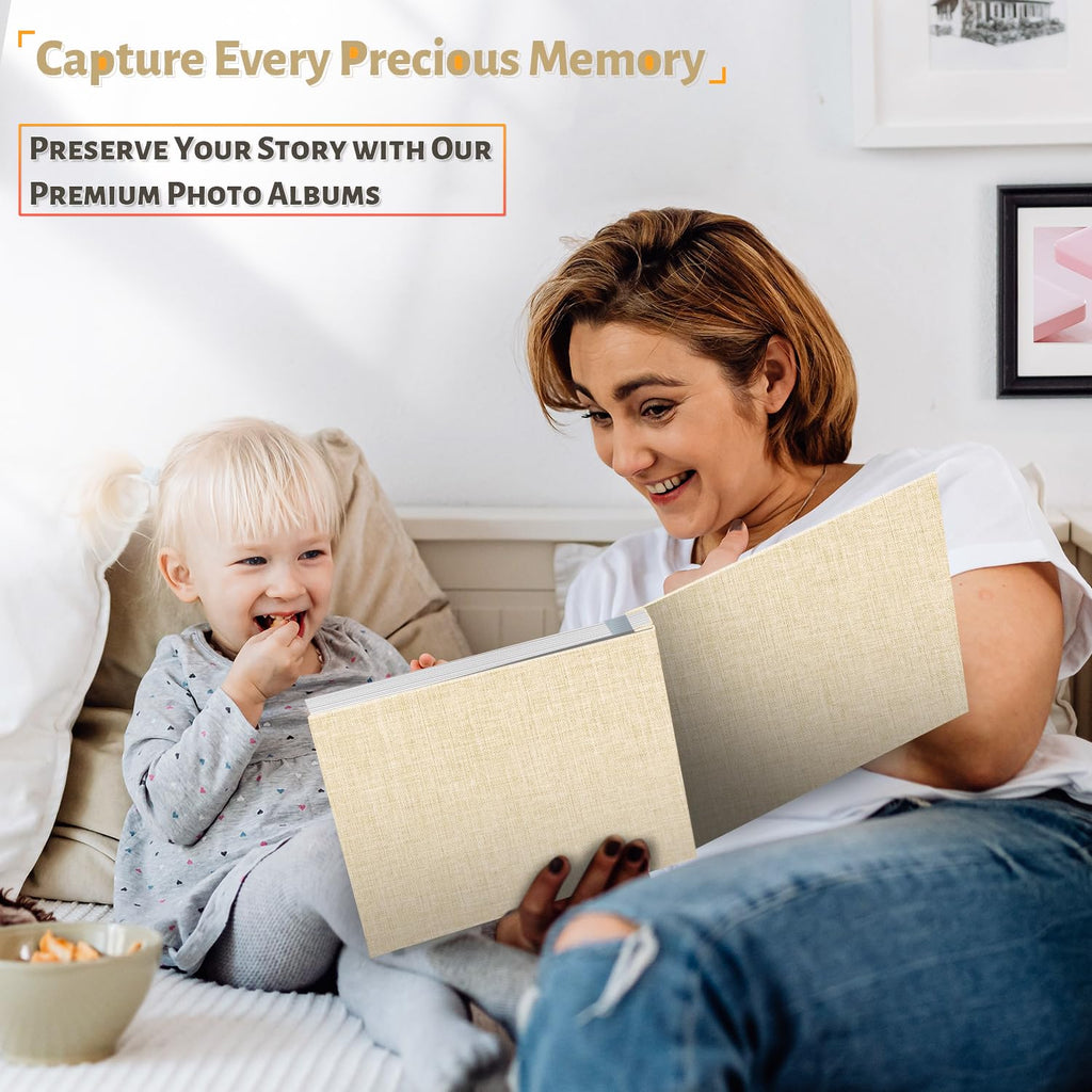 Self-Adhesive Scrapbook Photo Album with Metallic Pen