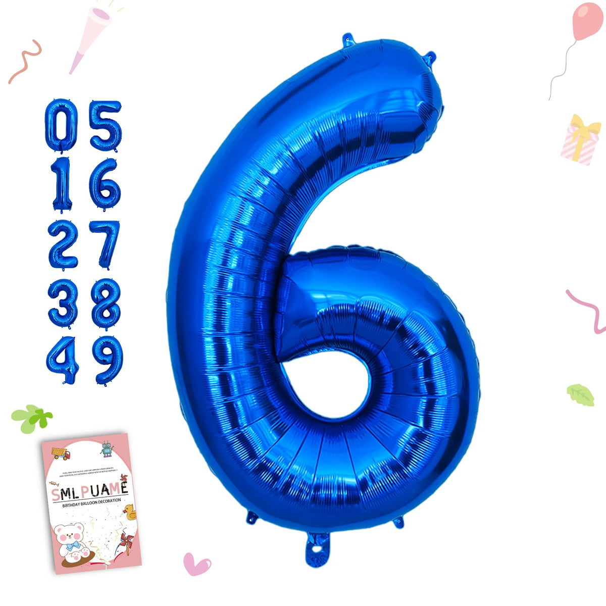 40-Inch Jumbo Foil Number Balloon for Birthday Parties