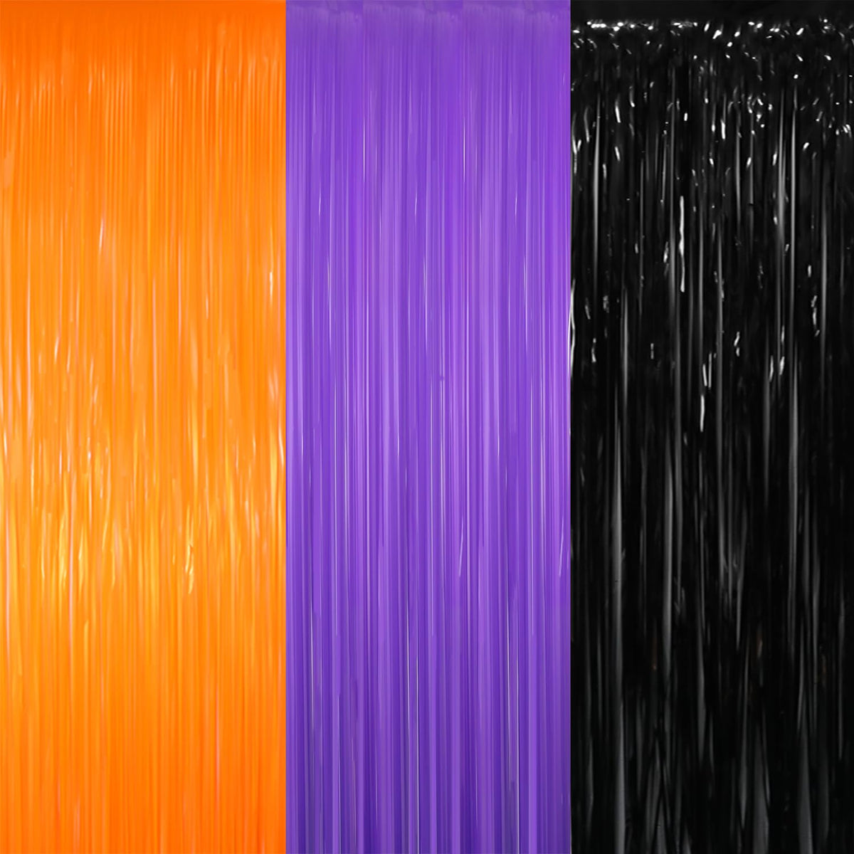 Metallic Tinsel Fringe Backdrop Curtain for Party Events