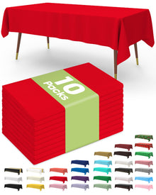 Disposable Plastic Tablecloth for Parties & Events
