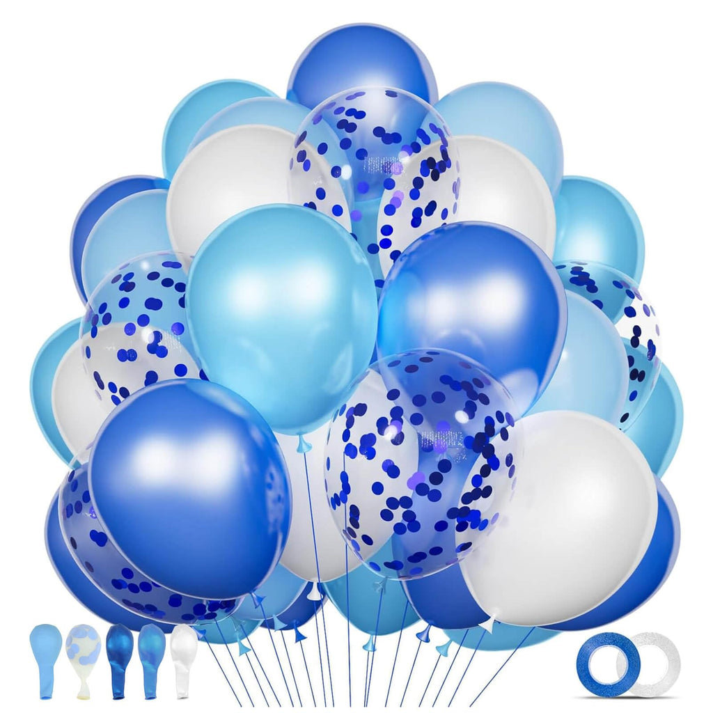 68-Piece 12-Inch Balloon Kit with Ribbons for Parties