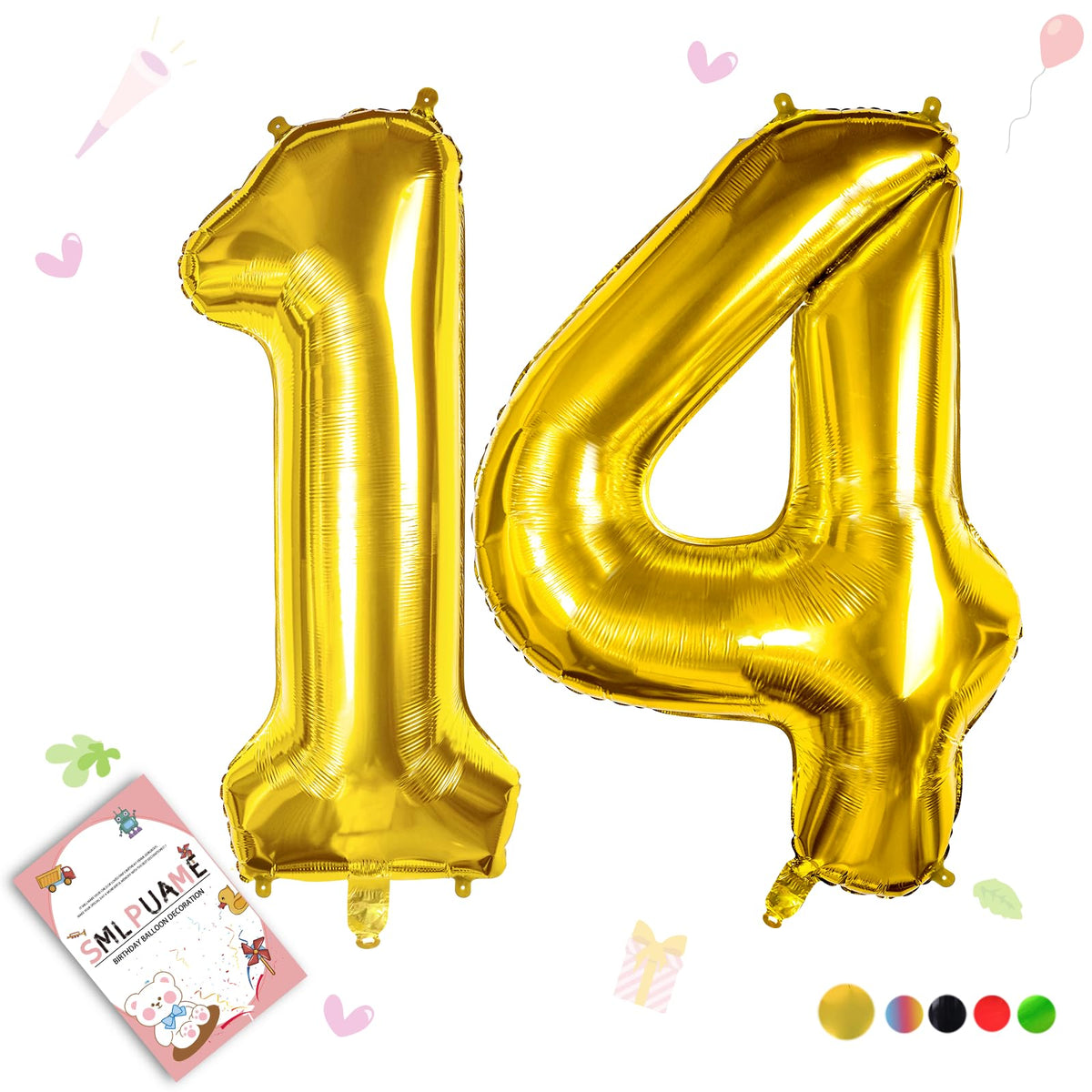40-Inch Jumbo Foil Number Balloon for Birthday Parties