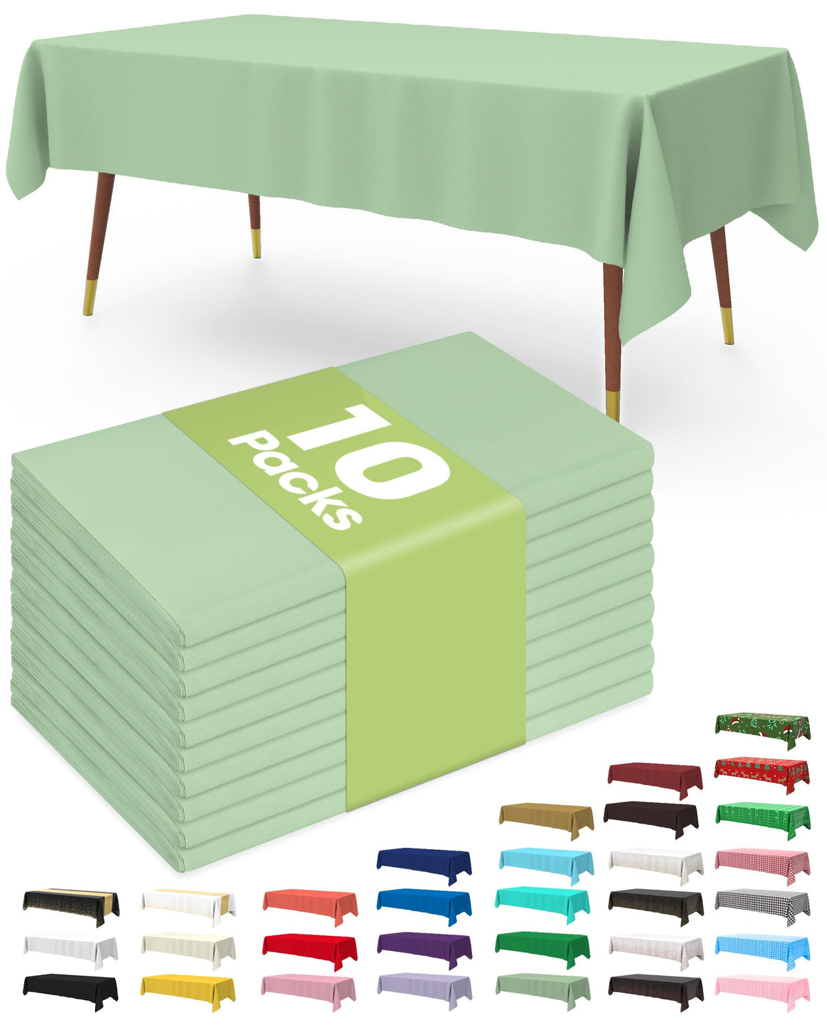 Disposable Plastic Tablecloth for Parties & Events