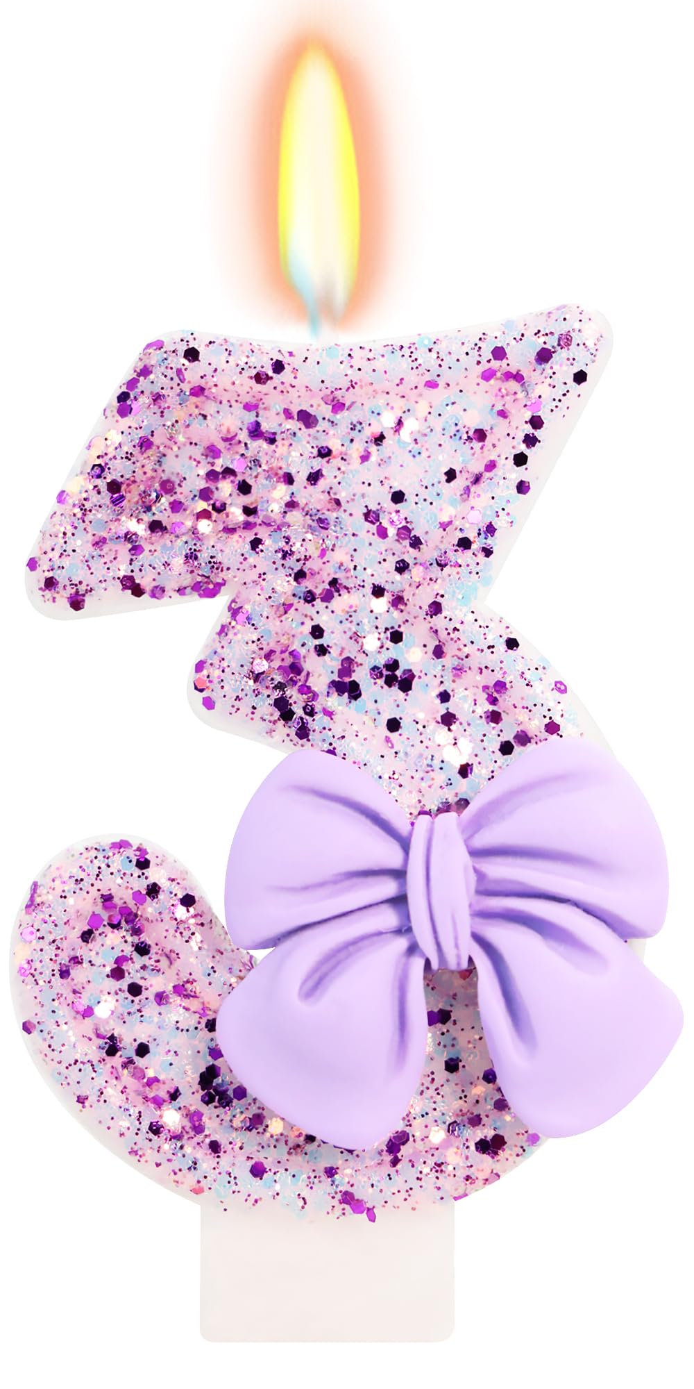Bow-Shaped Birthday Candle for Cakes & Party Decor