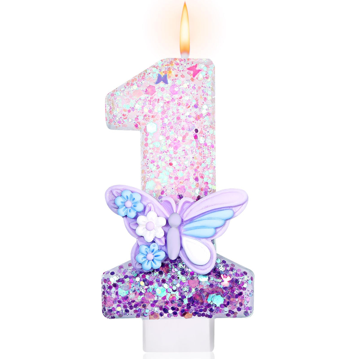 Strawberry Number 1 Candle for First Birthday Cakes