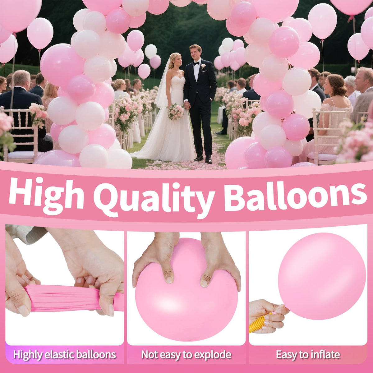 111-Piece Rainbow Balloon Arch & Garland Kit for Parties