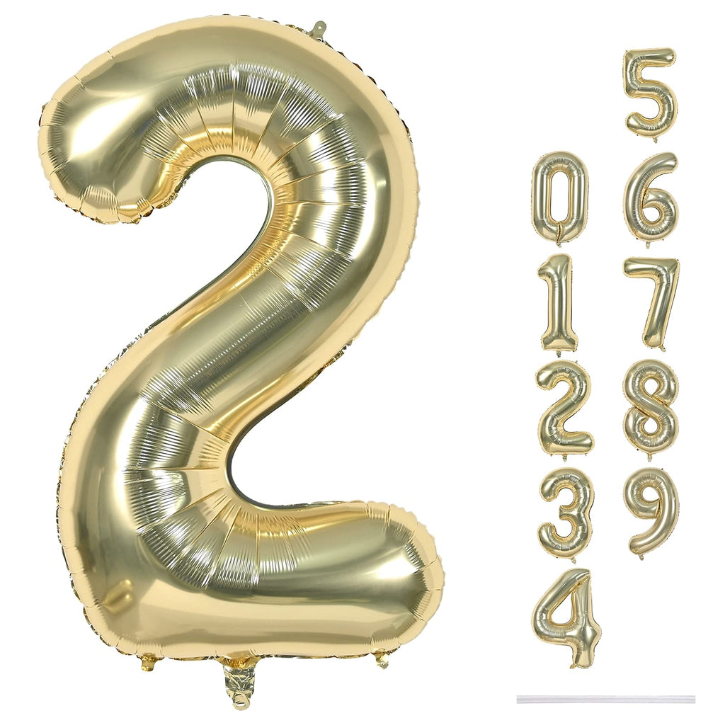 40-Inch Jumbo Foil Number Balloon for Birthday & Events