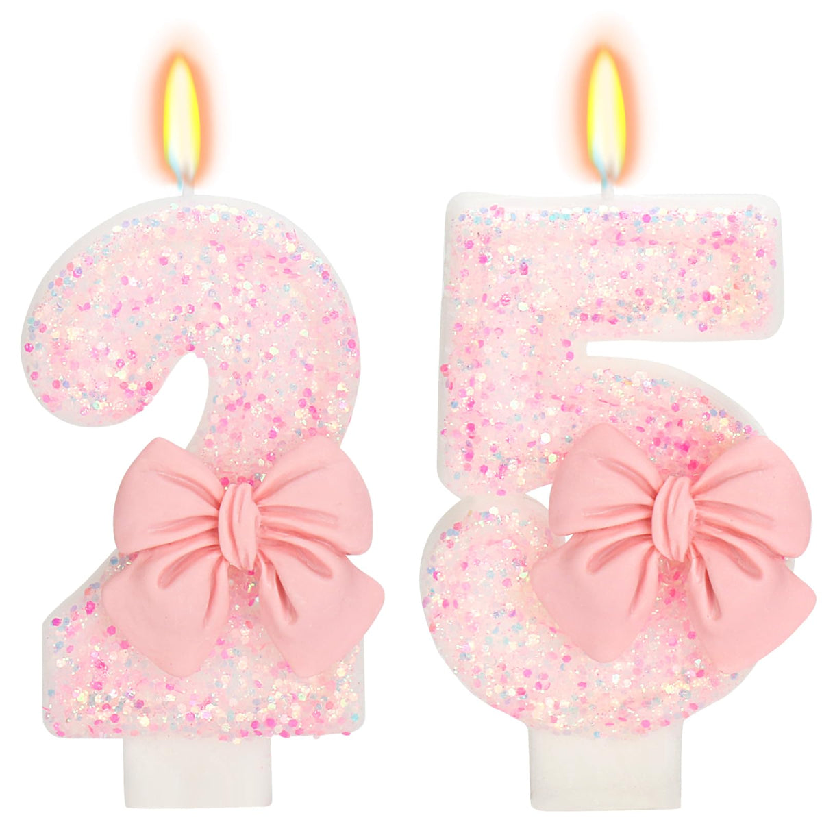 Bow-Shaped Birthday Candle for Cakes & Party Decor