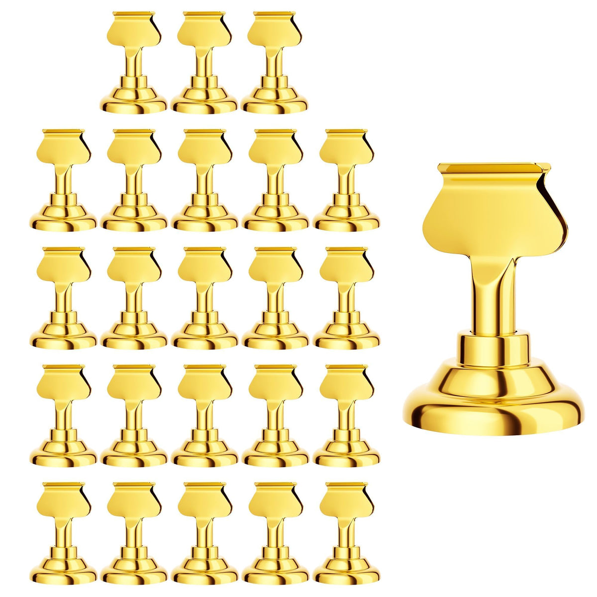 16-Piece Gold Table Card Holders for Weddings & Events