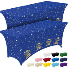 2-Pack Fitted Spandex Tablecloths for Parties & Events