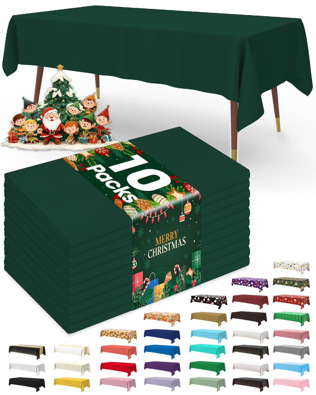 Disposable Plastic Tablecloth for Parties & Events