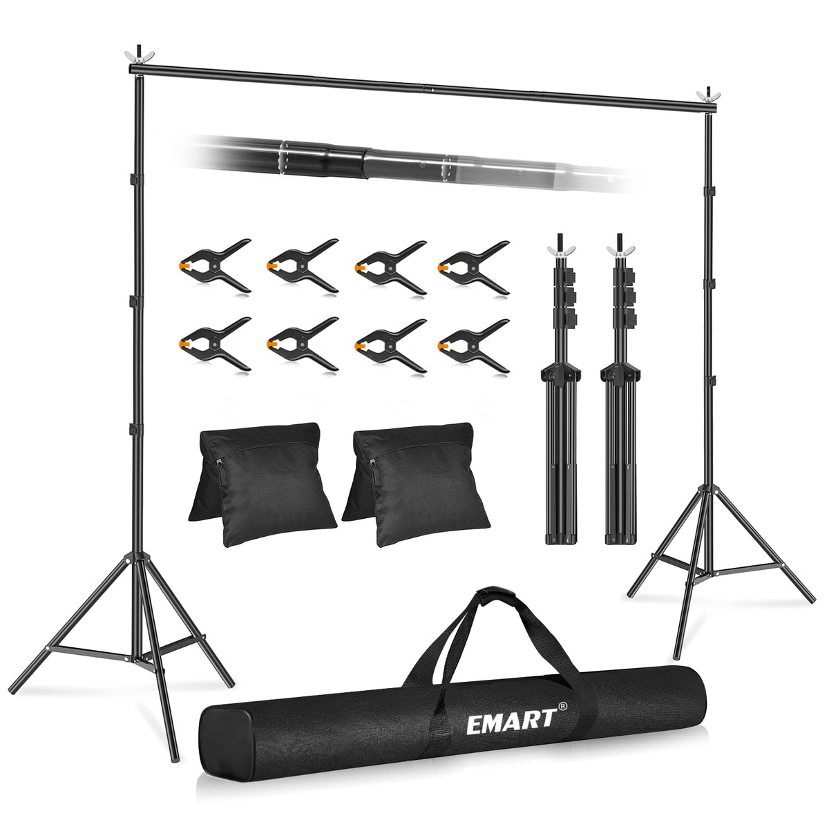 Adjustable Backdrop Stand for Parties & Photo Shoots