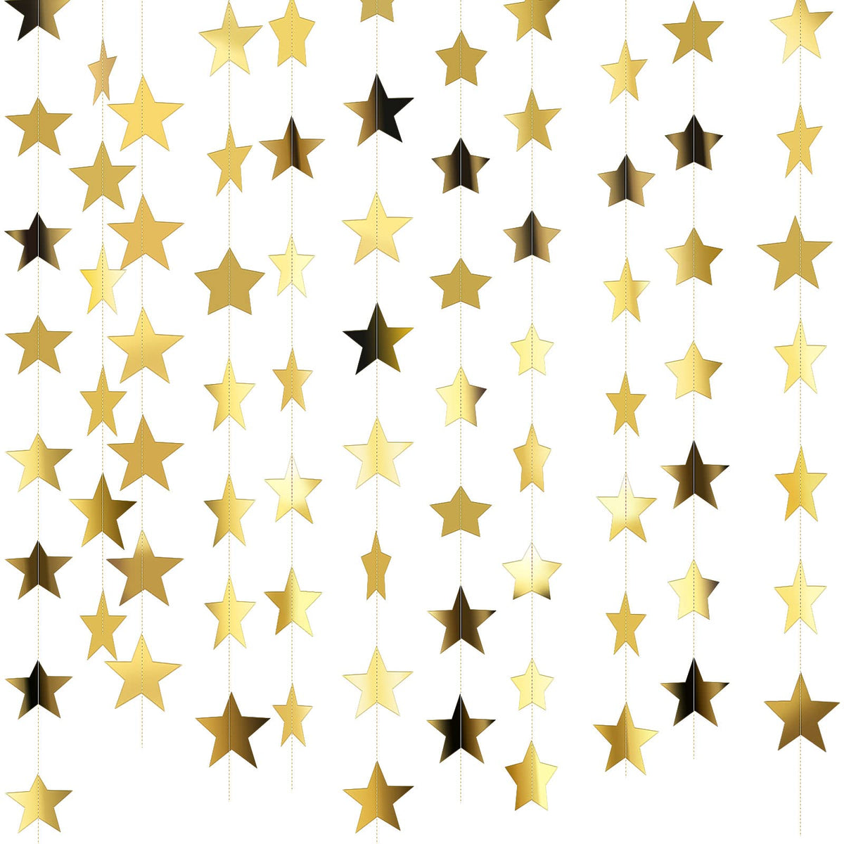 130-Foot Star Garland Banner for Parties & Event Decor