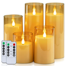 Homemory Acrylic Flameless Candle Set for Party Decor