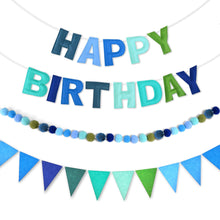 3-Piece Pre-Strung 3D Happy Birthday Banner Set