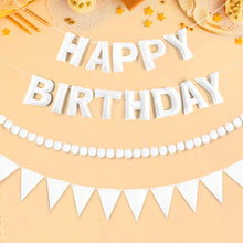 3-Piece Pre-Strung 3D Happy Birthday Banner Set