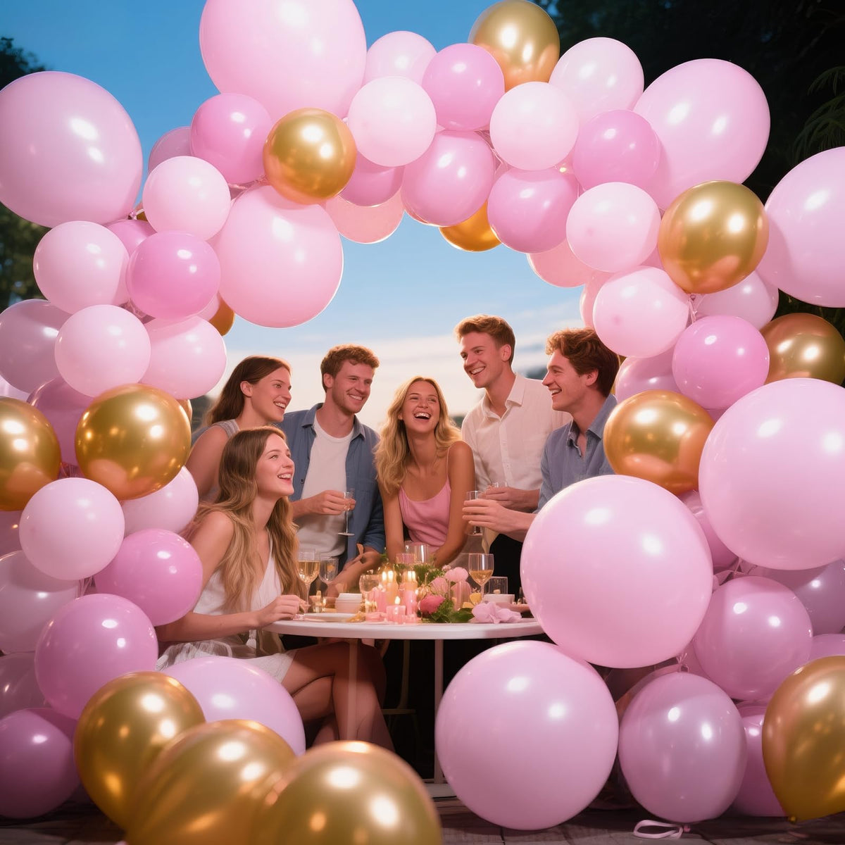 111-Piece Rainbow Balloon Arch & Garland Kit for Parties