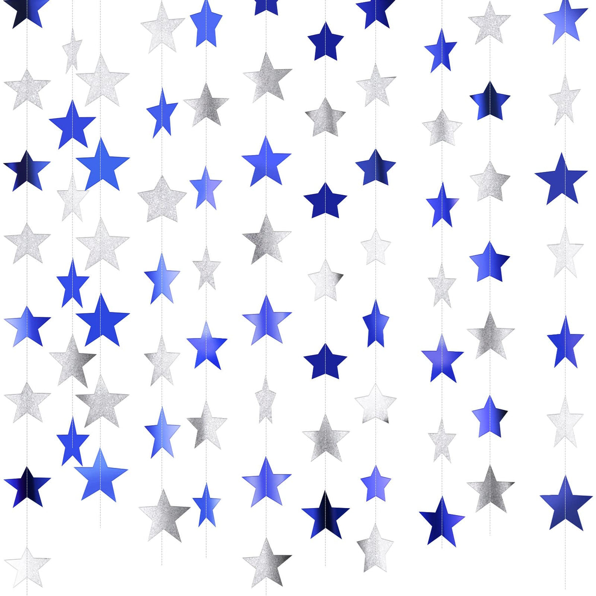 130-Foot Star Garland Banner for Parties & Event Decor
