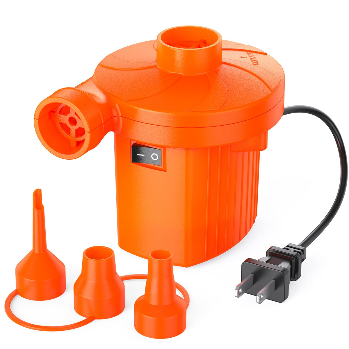 Portable Quick-Fill Air Pump with 3 Nozzles for Inflatables